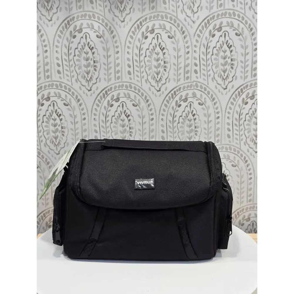 Vivitar VIV-DC-69 Large Gadget Camera Bag Black Adjustable Shoulder Strap